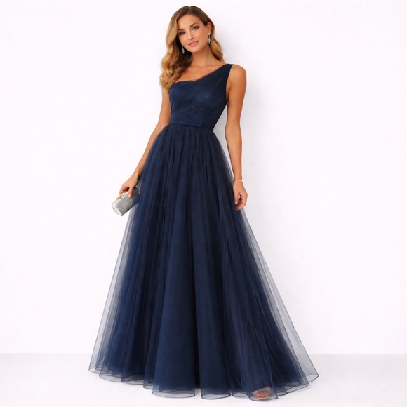 chinese dress ladies Anaya with Love Women's Maxi Dress Ladies Sleeveless One-Shoulder  Asymmetric Split Waterfall Ruffle A-line Bridesmaid Wedding Guest Prom Soft  Blue 6 : Amazon.co.uk: Fashion main image 1